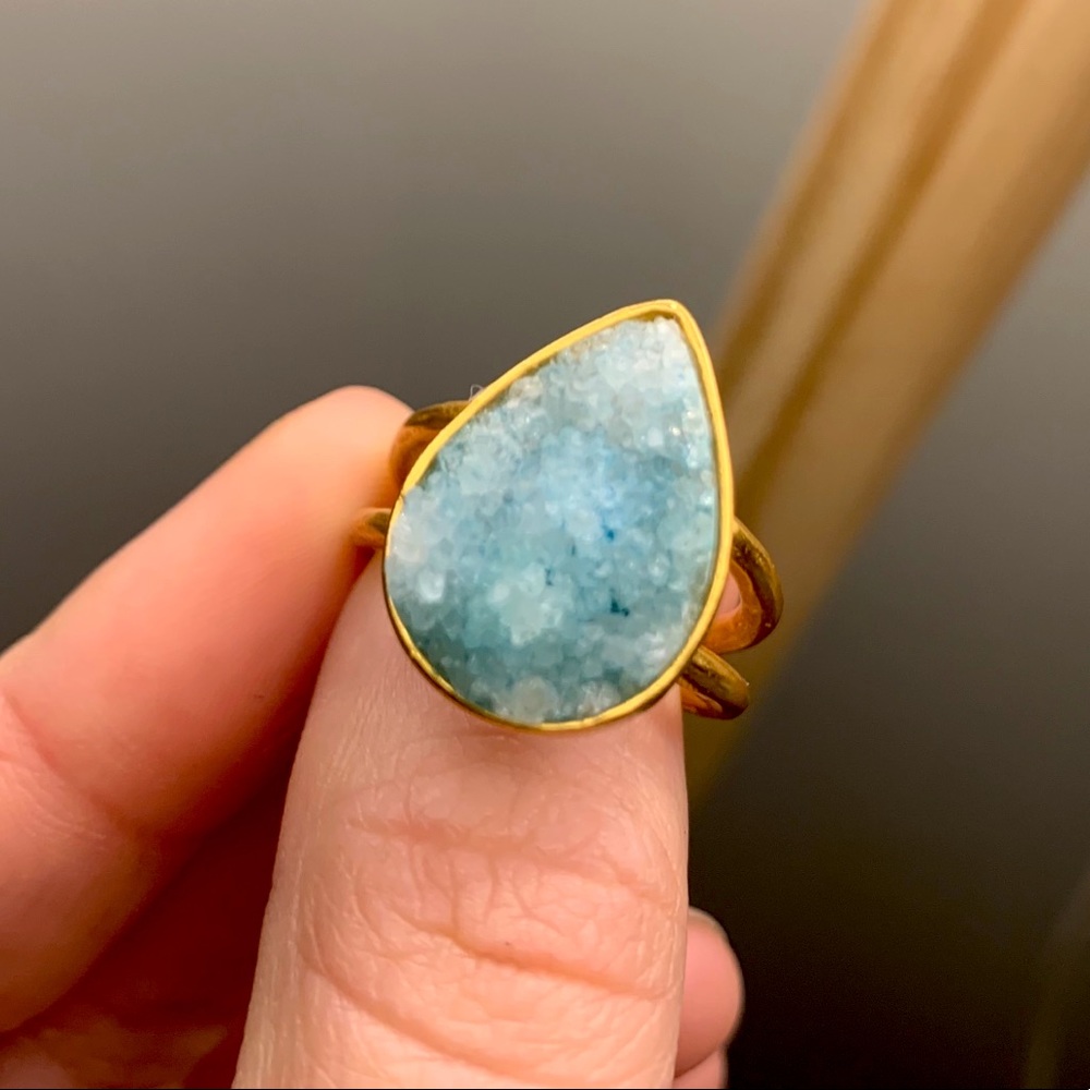 UO Druzy stone ring